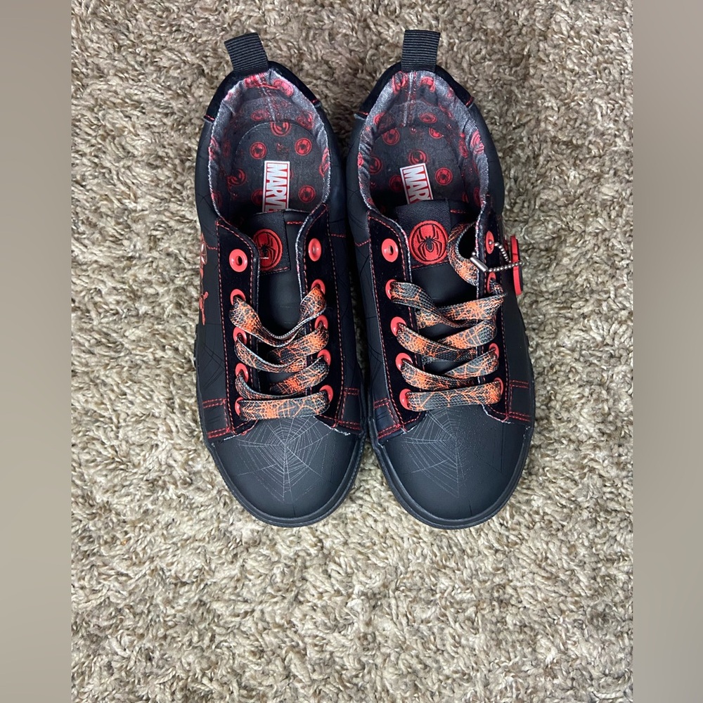 Marvel Kids Black and Red Shoes Size 2